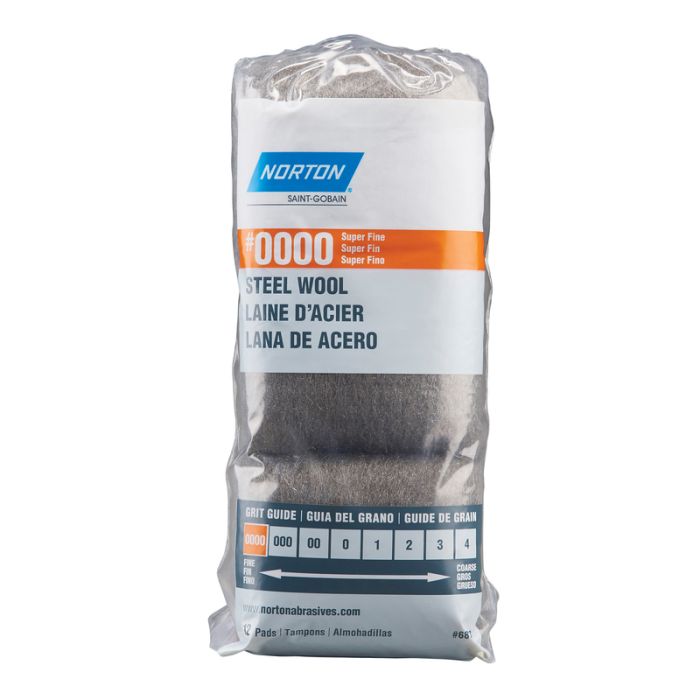 Image of NORTON STEEL WOOL PADS #0000