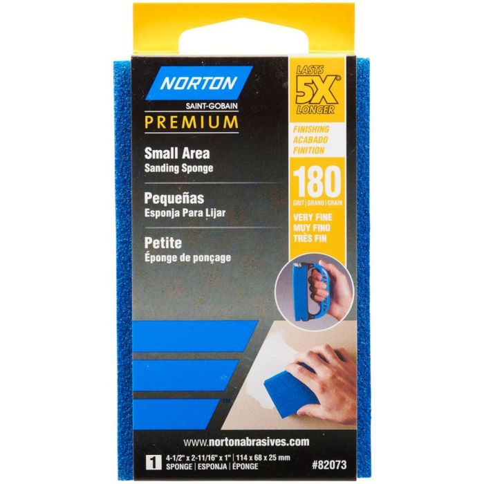 Small Norton 82073 ProSand 5X Sanding Sponge Small Area Fine