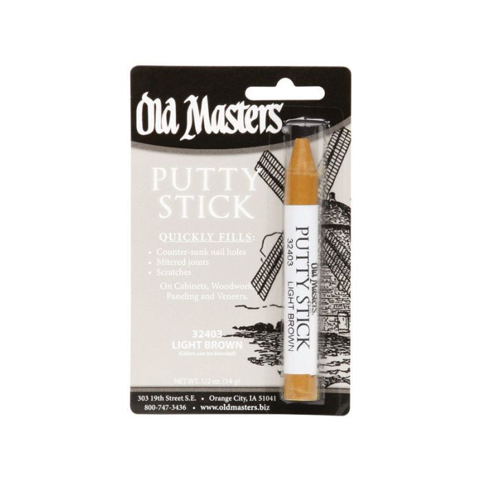 14 gm Old Masters 32403 Light Brown Perfect Match Putty Stick