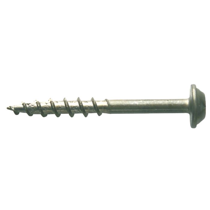 Kreg #8 1-1/4 In. Coarse Maxi-Loc Washer Head Zinc Pocket Hole Screw (100 Ct.)