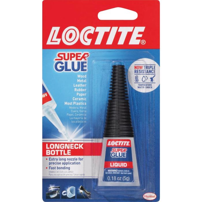 LOCTITE 0.18 Oz. Liquid Super Glue with Longneck Bottle