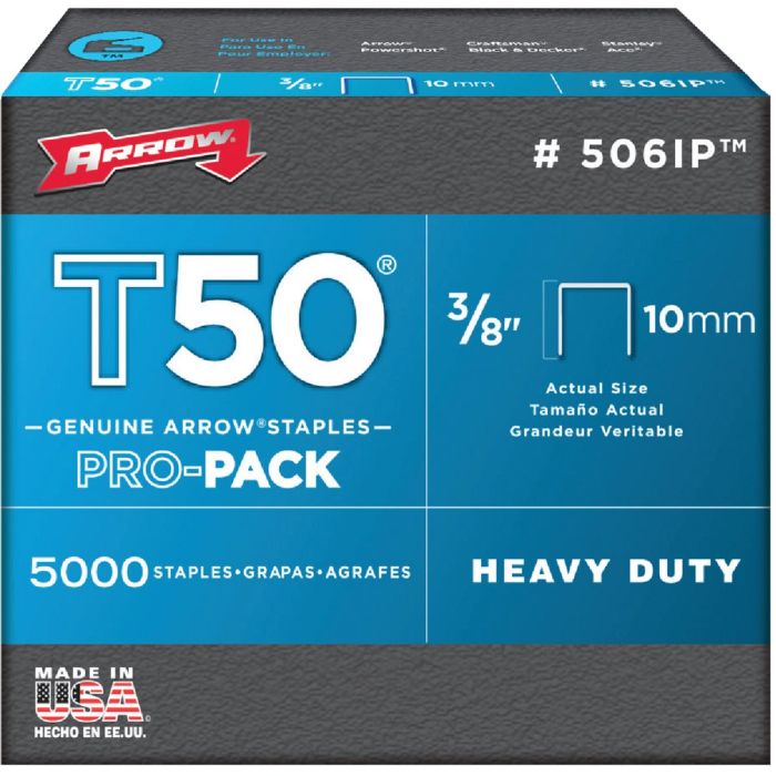 3/8" T50 Staples (5m/Bx)ip Bulk