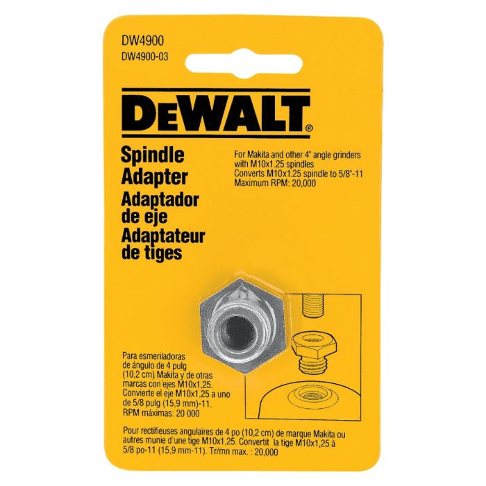 DEWALT Grinder Arbor Spindle Adapter