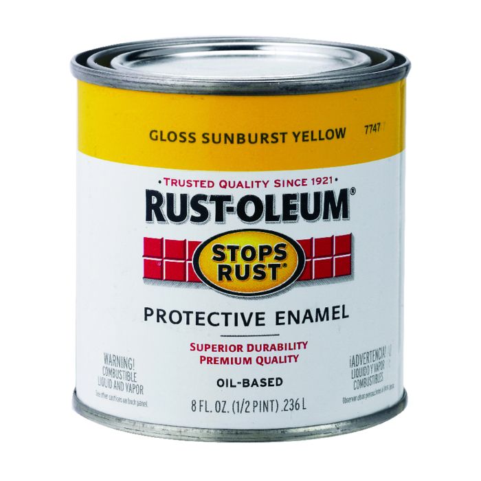 Image of RUST-OLEUM SUNBURST YELW 1/2 QT.