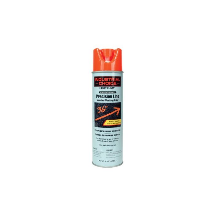 Rust-Oleum Industrial Choice Fluorescent Red Orange 17 Oz. Inverted Marking Spray Paint