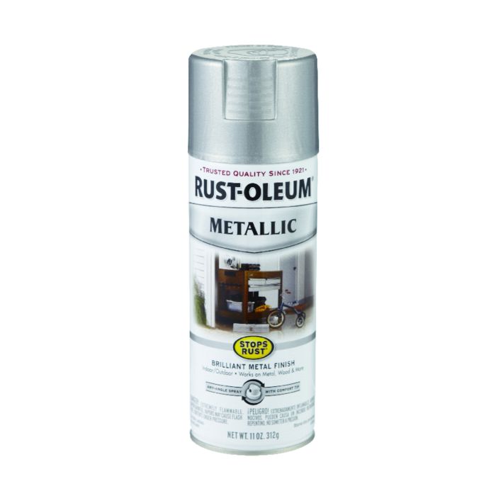 11 Oz Rust-Oleum 7271830 Silver Metallic Stops Rust Outdoor Metallic Spray Paint