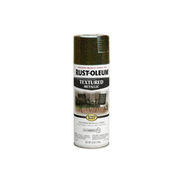 12 Oz Rust-Oleum 262660 Mystic Brown Stops Rust Metallic Textured Spray Paint