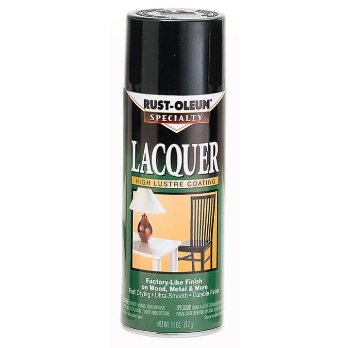 11 Oz Rust-Oleum 1905830 Black Specialty Lacquer Spray, Gloss