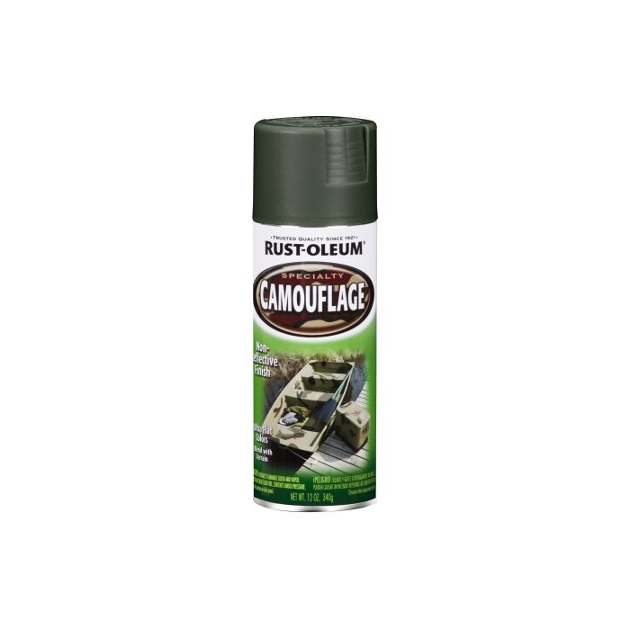 Rust-Oleum Camouflage 12 Oz. Flat Spray Paint, Deep Forest Green