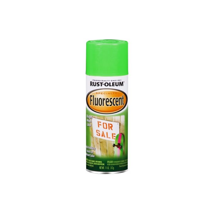 Rust-Oleum Fluorescent 11 Oz. Gloss Spray Paint, Fluorescent Green