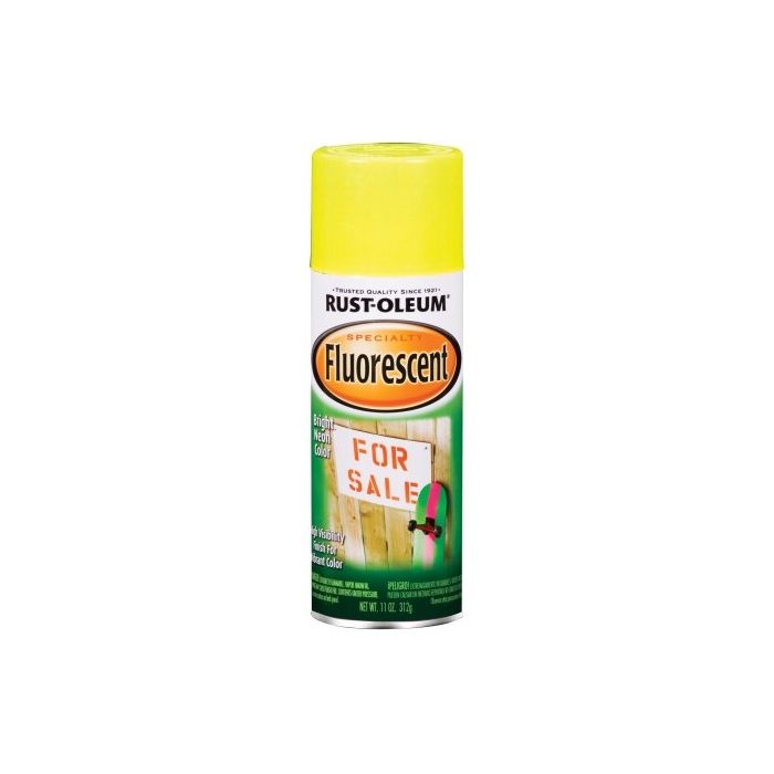 Rust-Oleum Fluorescent 11 Oz. Gloss Spray Paint, Fluorescent Yellow