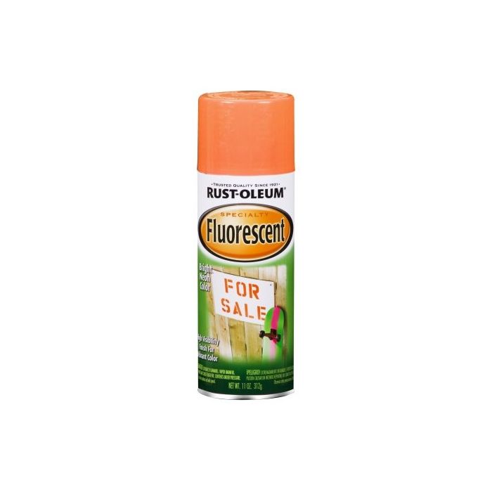 Rust-Oleum Fluorescent 11 Oz. Gloss Spray Paint, Fluorescent Orange