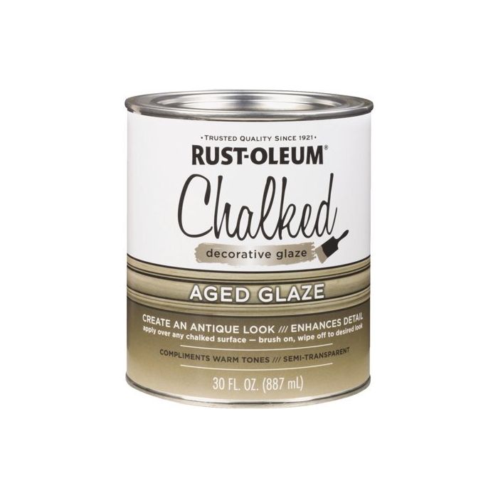 Image of RUSTOLEUM CHALKED AGED GLAZE QT