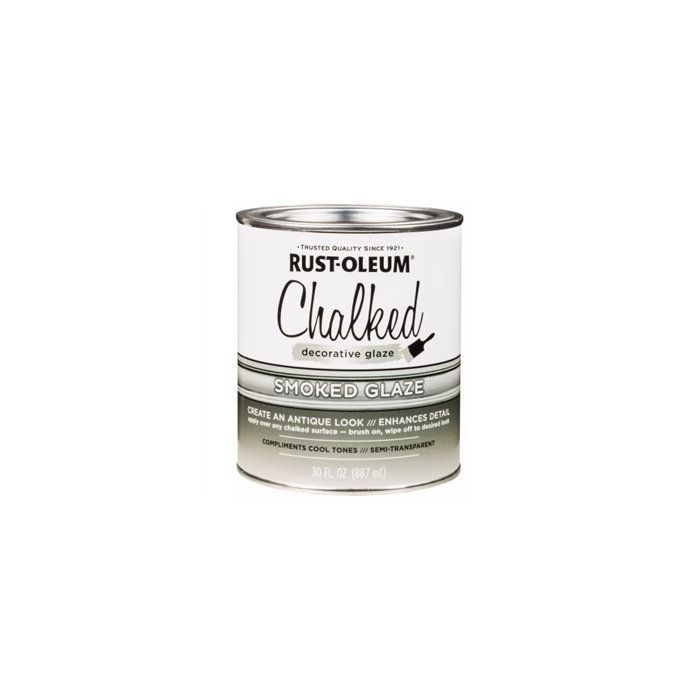 Image of RUSTOLEUM CHALKED SMOKED GLZ QT