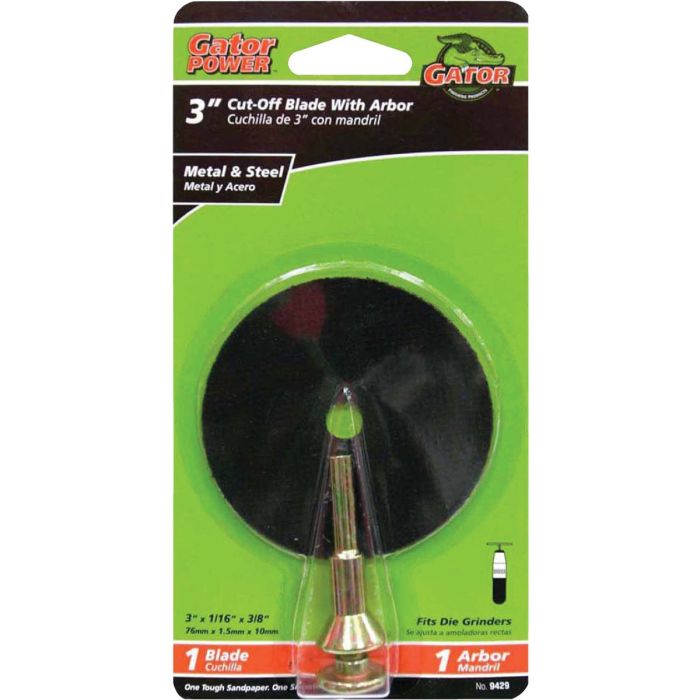 Gator Blade Type 1 3 In. x 1/16 In. x 3/8 In. B-Series Adapter Kit Metal/Steel Cut-Off Wheel