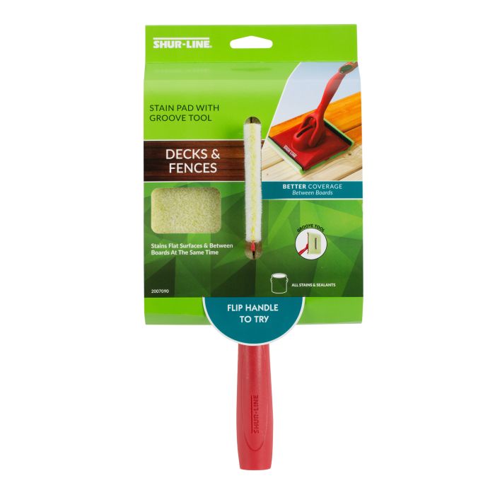 Shur-line 3 In. x 6 In. Deck & Fence Pad Painter with Groove Tool