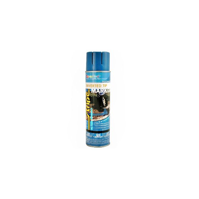 20 Oz Seymour 20-669 Fluorescent Blue Stripe Ultra Bright Water-Based Inverted Marker Spray Paint