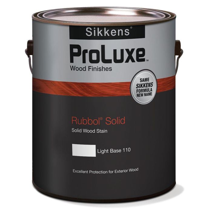 1 Gal ProLuxe SIK710110 Light Tint Base Rubbol Solid Finish Solid Color Low Sheen