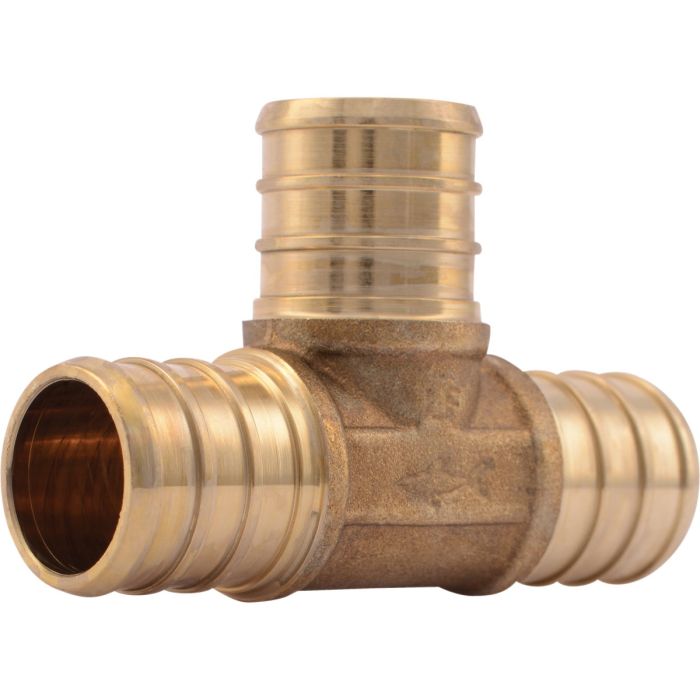 SharkBite 3/4 In. x 3/4 In. x 3/4 In. Barb Brass PEX Tee