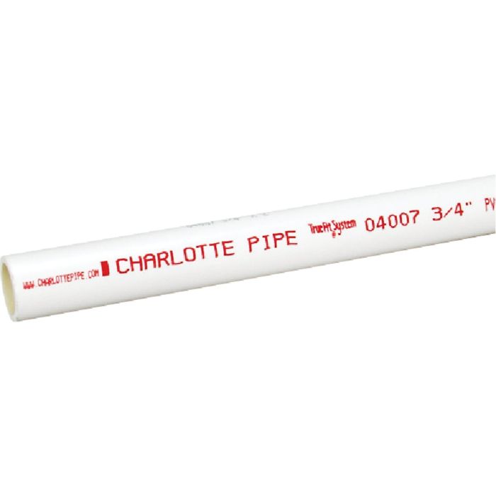 3/4"X20' White Sch40 Pvc Pipe