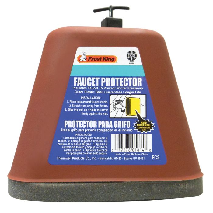 Brown Plastic Faucet Cover