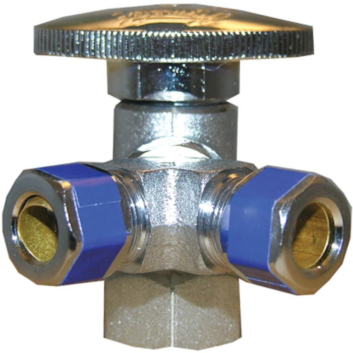 Qtr Trn Vlv 1/2x3/8x3/8