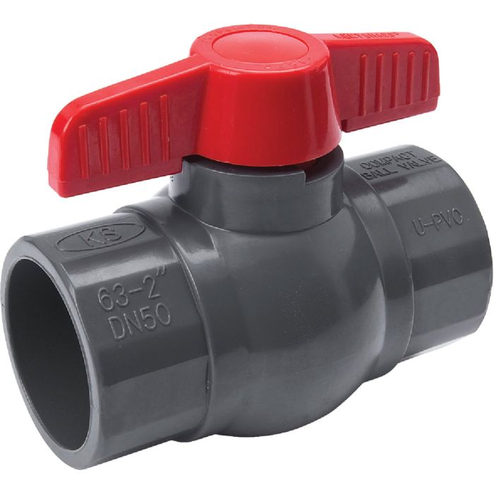 ProLine 2 In. S X 2 In. S PVC Quarter Turn Ball Valve