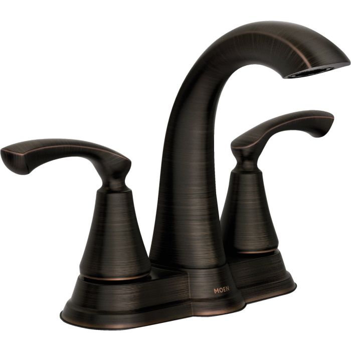 Moen Tiffin 2-Handle Lever Centerset Bathroom Faucet, Mediterranean Bronze