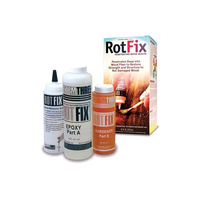 1-1/2 Pt System Three Resins 1500K40 Rot Fix Epoxy Wood Sealer