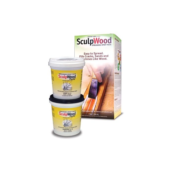 1 Qt System Three Resins 1610K16 SculpWood Epoxy Paste