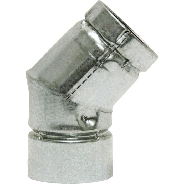 SELKIRK VP Pellet Pipe 3 In. x 3-7/16 In. x 45 deg Pellet Stove Pipe Elbow