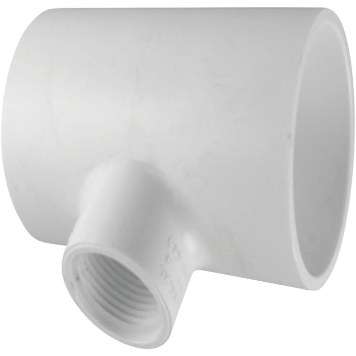 Charlotte Pipe 3/4 In. Solvent Weld x 1/2 In. FIP Schedule 40 PVC Tee