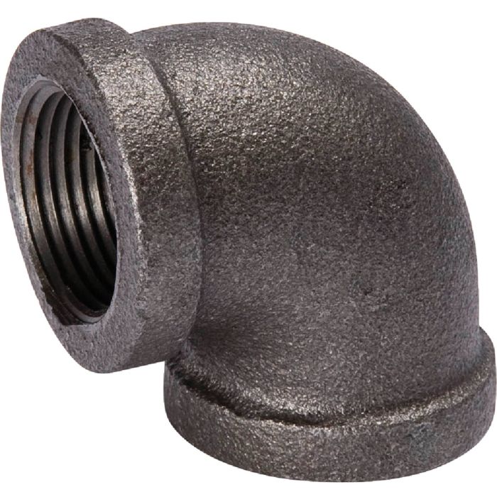 1/2" 90d Black Elbow