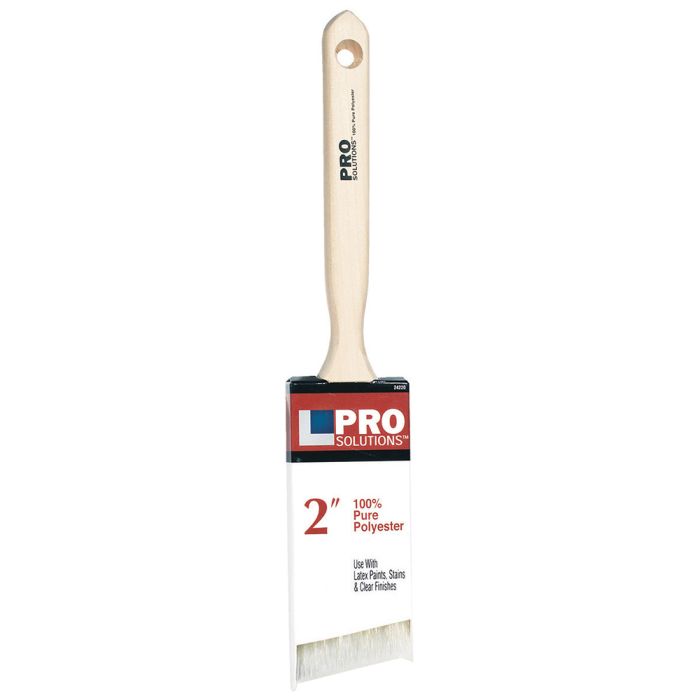 2" Pro Solutions 24220 Polyester Paint Brush Angle Sash, Standard Handle