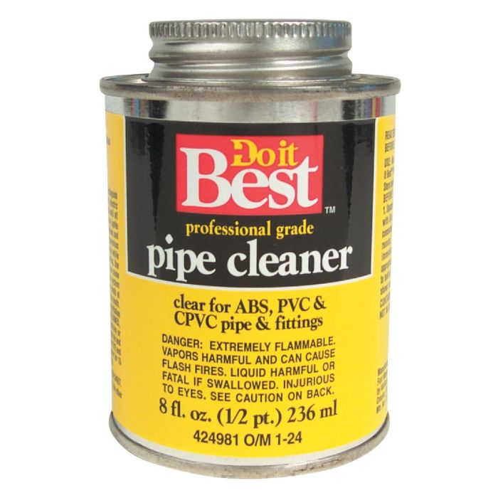 Do it Best 8 Oz. All-Purpose Pipe Clear PVC Cleaner