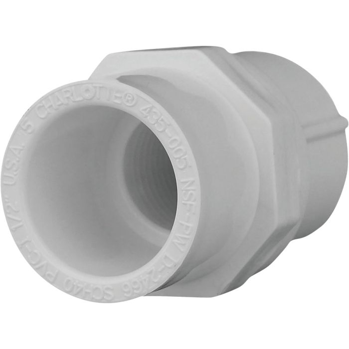 Charlotte Pipe Female Schedule 40 1/2 in. PVC Adapter