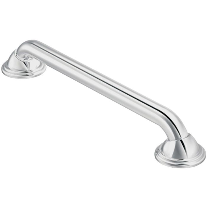 Moen 16 In. x 1-1/4 In. Concealed Screw Designer Elite Grab Bar, Chrome