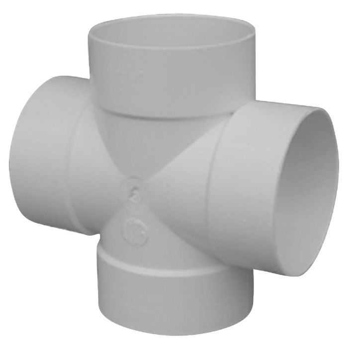 IPEX Canplas SDR35 Sewer and Drain 4 In. Solvent Weld PVC Cross