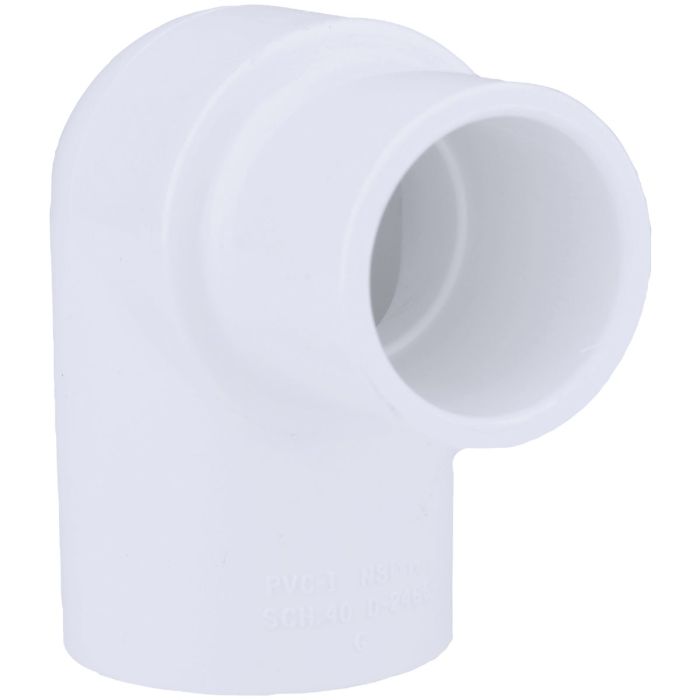 Charlotte Pipe 1 In. x 3/4 In. Slip x Slip Schedule 40 90 Deg. Reducing PVC Elbow (1/4 Bend)