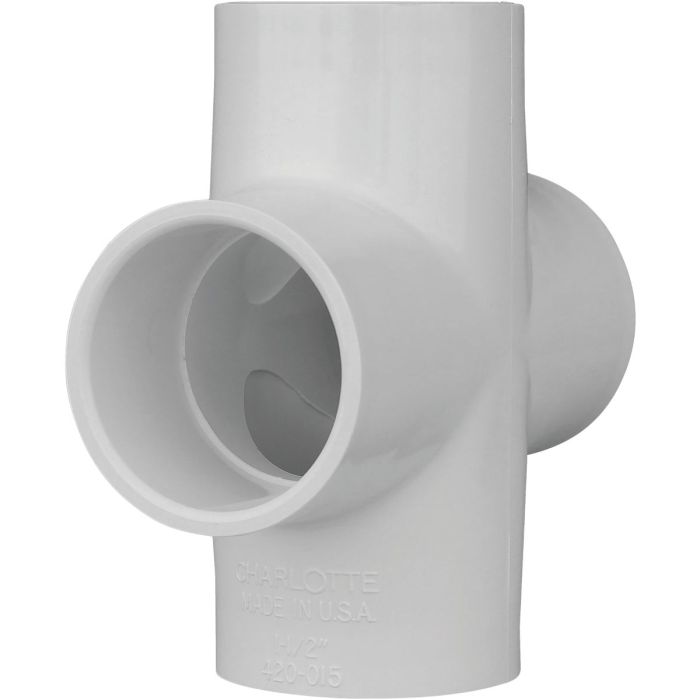 Charlotte Pipe Schedule 40 1-1/2 in. PVC Pipe Cross