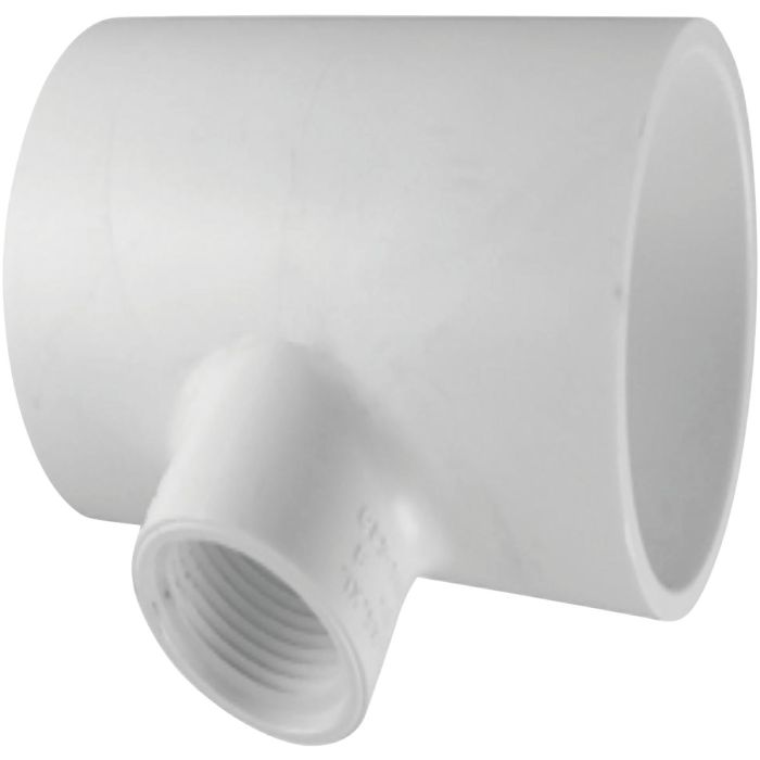 Charlotte Pipe 1 In. Solvent Weld x 3/4 In. FIP Schedule 40 PVC Tee