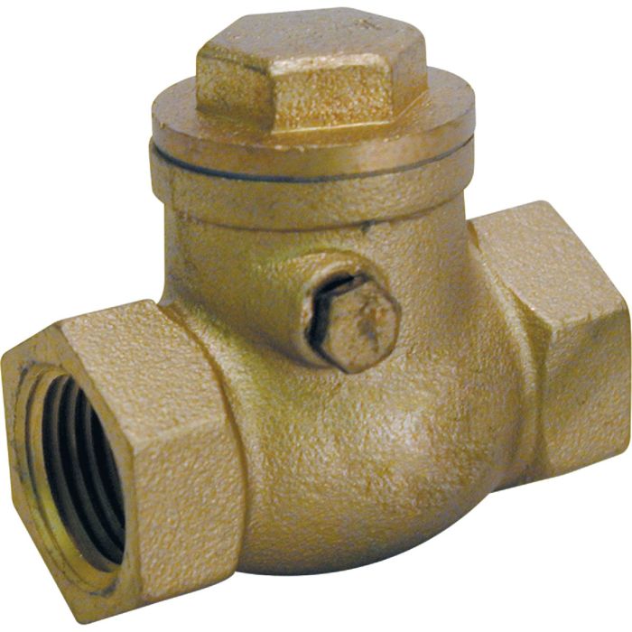 ProLine Brass 1/2 In. FIP x 1/2 In. FIP Lead-Free Swing Check Valve