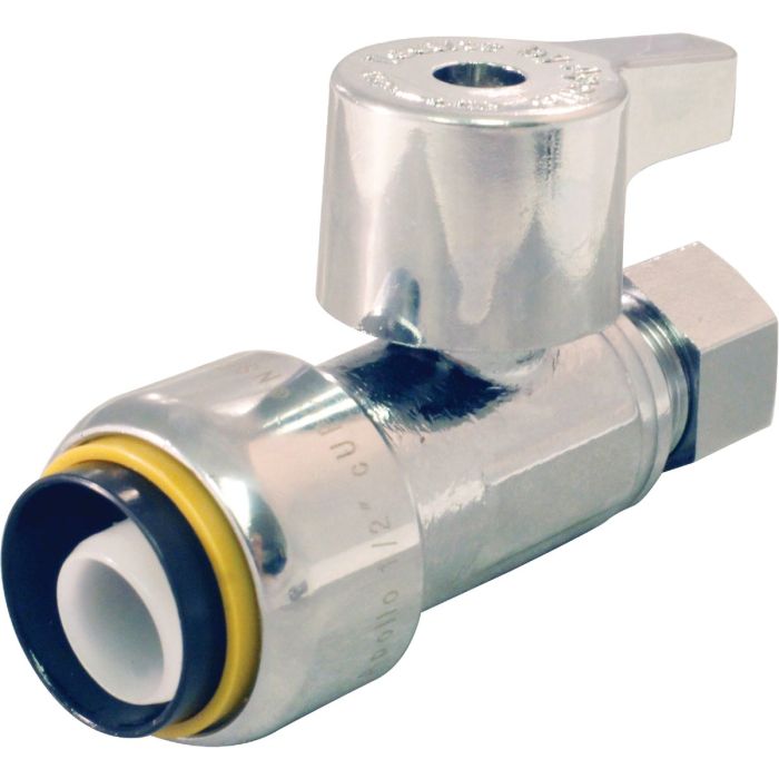 Apollo Retail 1/2 In. x 3/8 In. Quick-Connect Quarter Turn Straight Valve