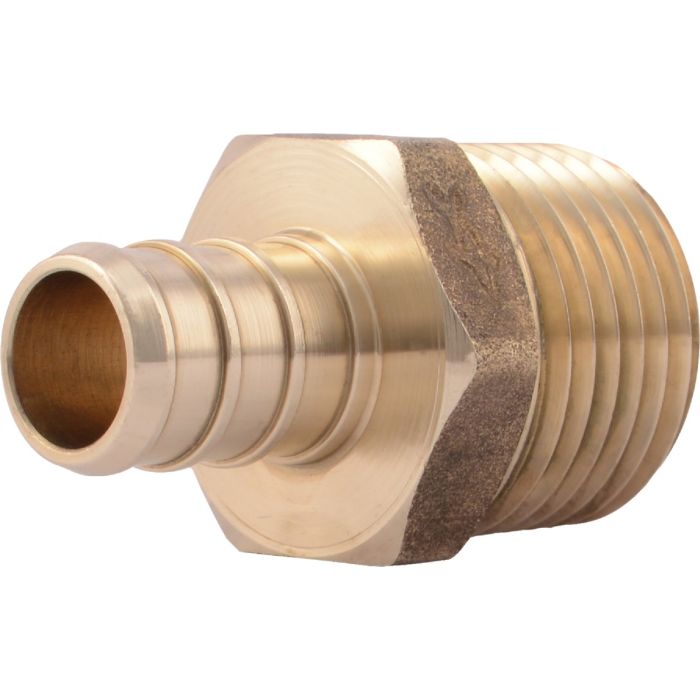 SharkBite 1/2 In. CF x 1/2 In. MPT Brass PEX Adapter