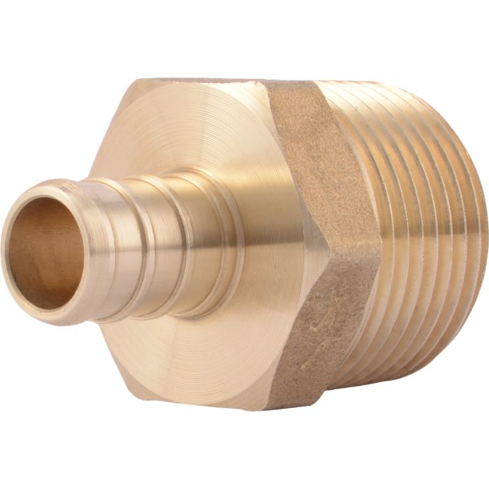 SharkBite 1/2 In. CF x 3/4 In. MPT Brass PEX Adapter