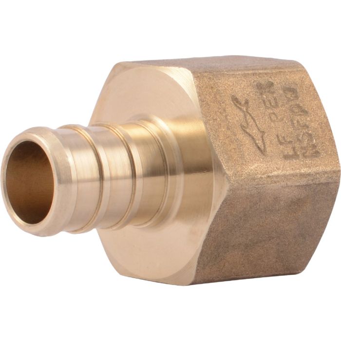 SharkBite 1/2 In. Barb x 1/2 In. FIP Brass PEX Adapter