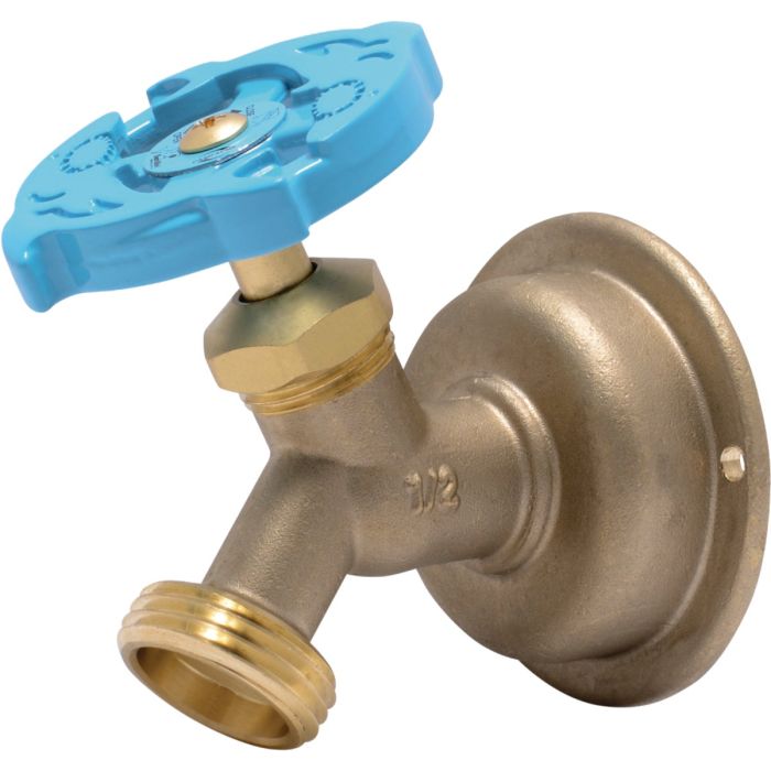 Sharkbite 1/2 In. SB x 3/4 In. MHT Multi Turn Brass No Kink 45 Degree Hose Bibb