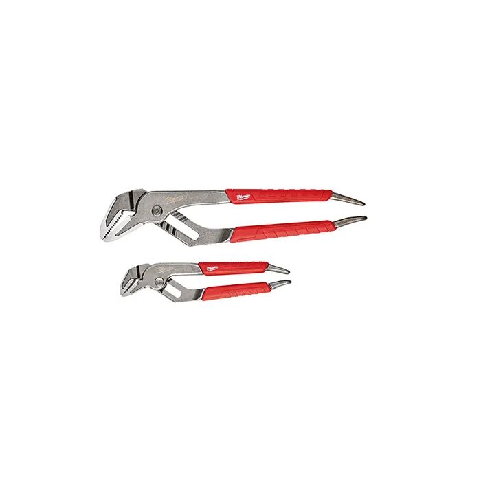 Image of Milwaukee 6" & 10" Comfort Grip Straight Jaw Pliers Set