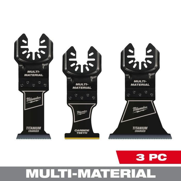 Image of Milwaukee OPEN-LOK™ Multi-Material Multi-Tool Blade Variety Pack 3 Pack