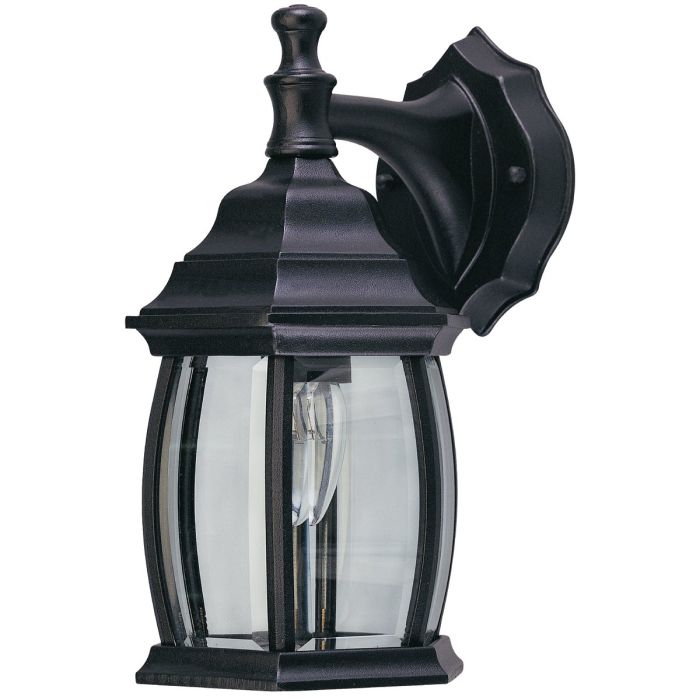 Home Impressions Black Incandescent Type A Outdoor Wall Light Fixture